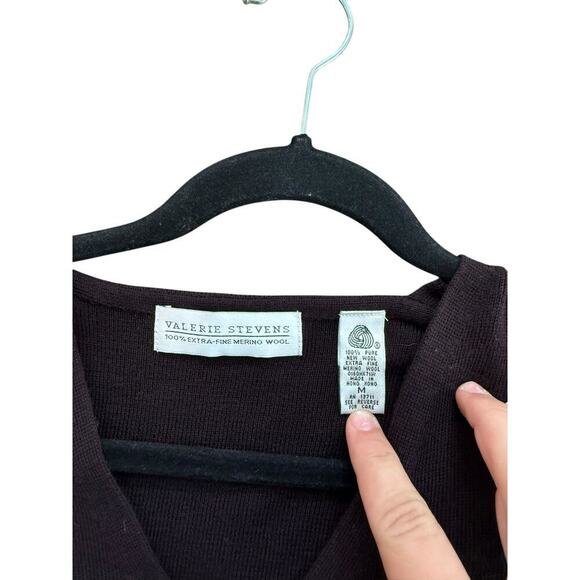 NWT Valerie Stevens 100% Merion Wool Button Front Dress & Shirt Suit Size M - Picture 4 of 8